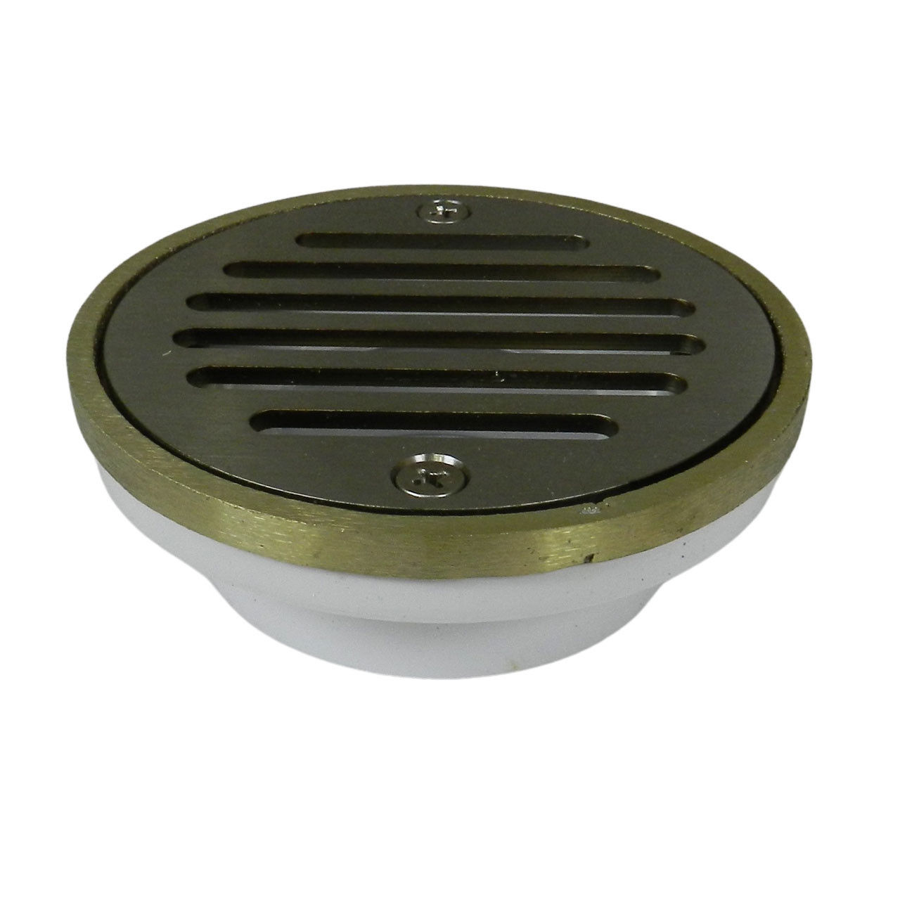 2"x3" Pipe Fit General Purpose Drain - Short Version with Round Ring with Nickel