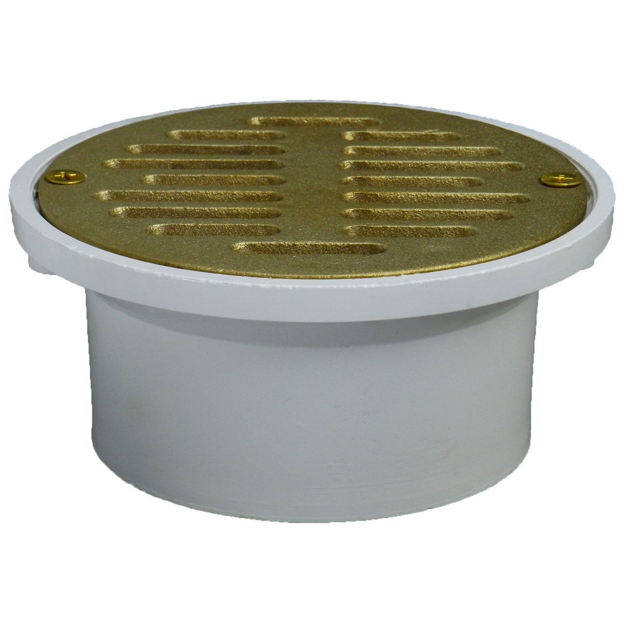 3"x4" Pipe Fit General Purpose Drain with Cast Brass Finish Strainer