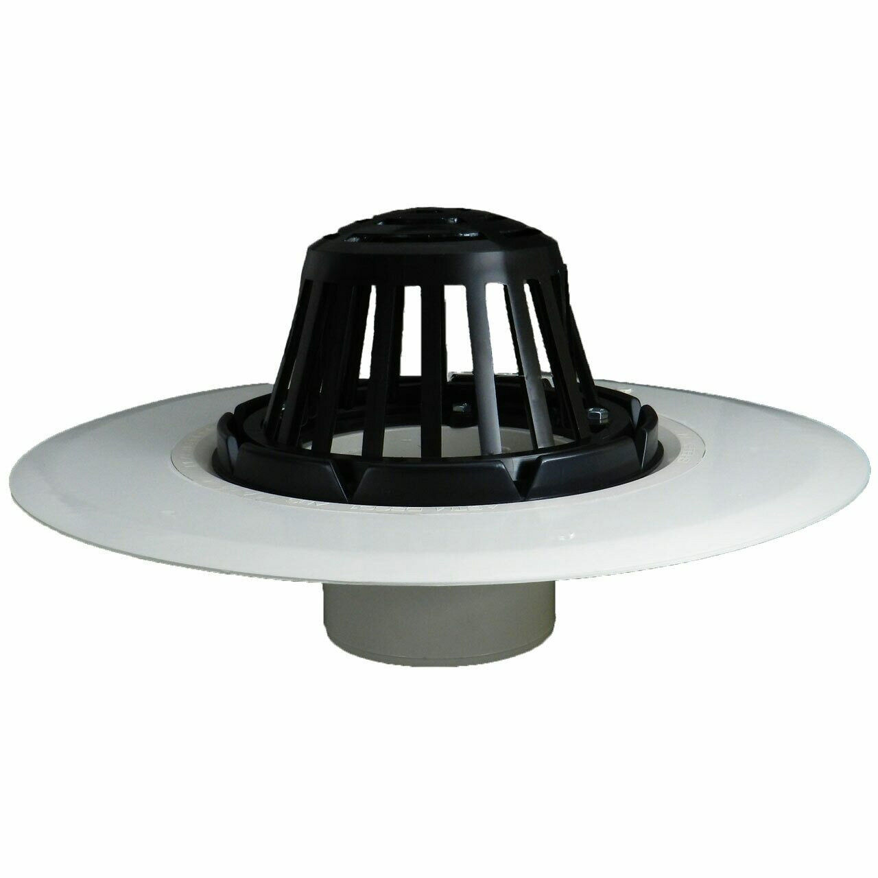 6" Roof Drain with Plastic Receiver Pan & Cast Iron Dome