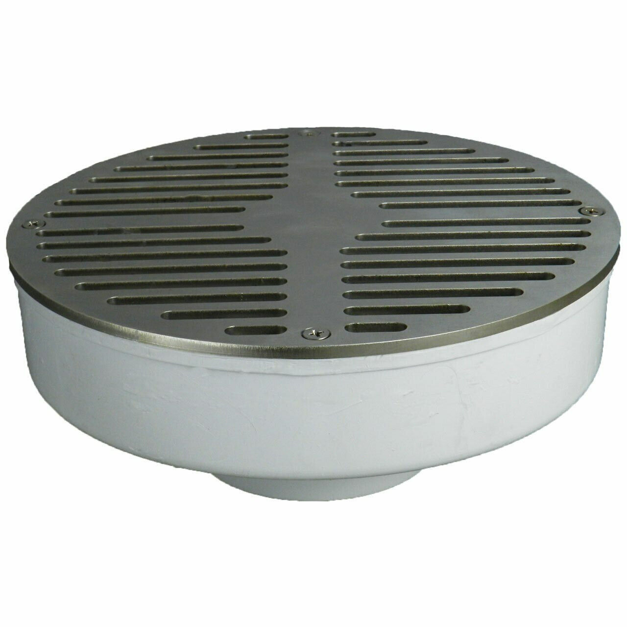 3"x4" Shallow Sump Floor Sink with Secondary Strainer with Full Aluminum Grate
