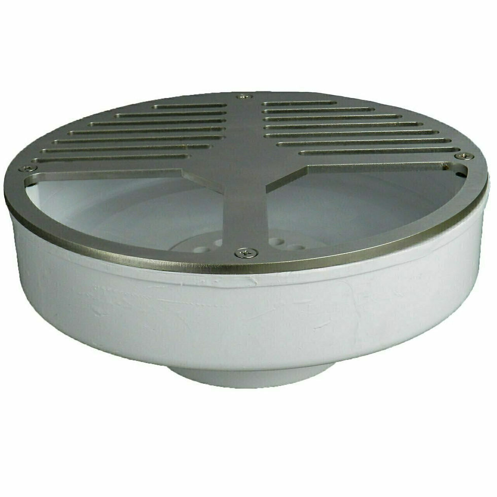 Thumbnail: 3"x4" Shallow Sump Floor Sink with Secondary Strainer with Three-Quarter Nickel