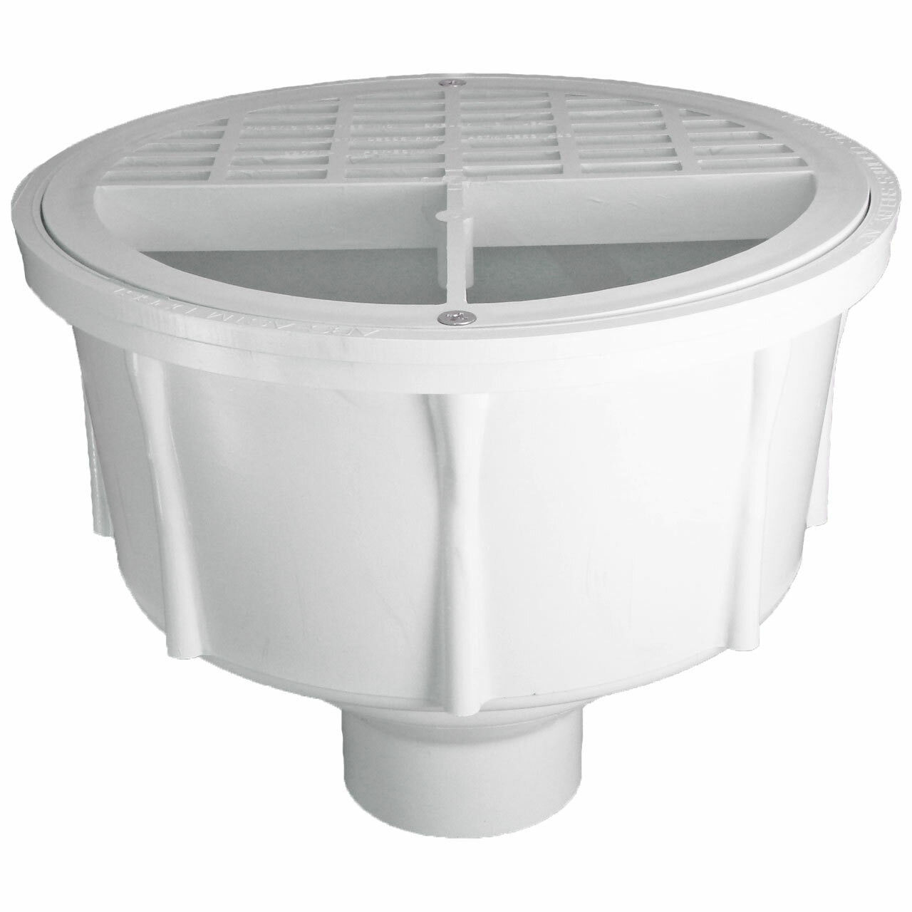 2" Round Floor Sink with Aluminum Beehive Strainer with Half Plastic Grate