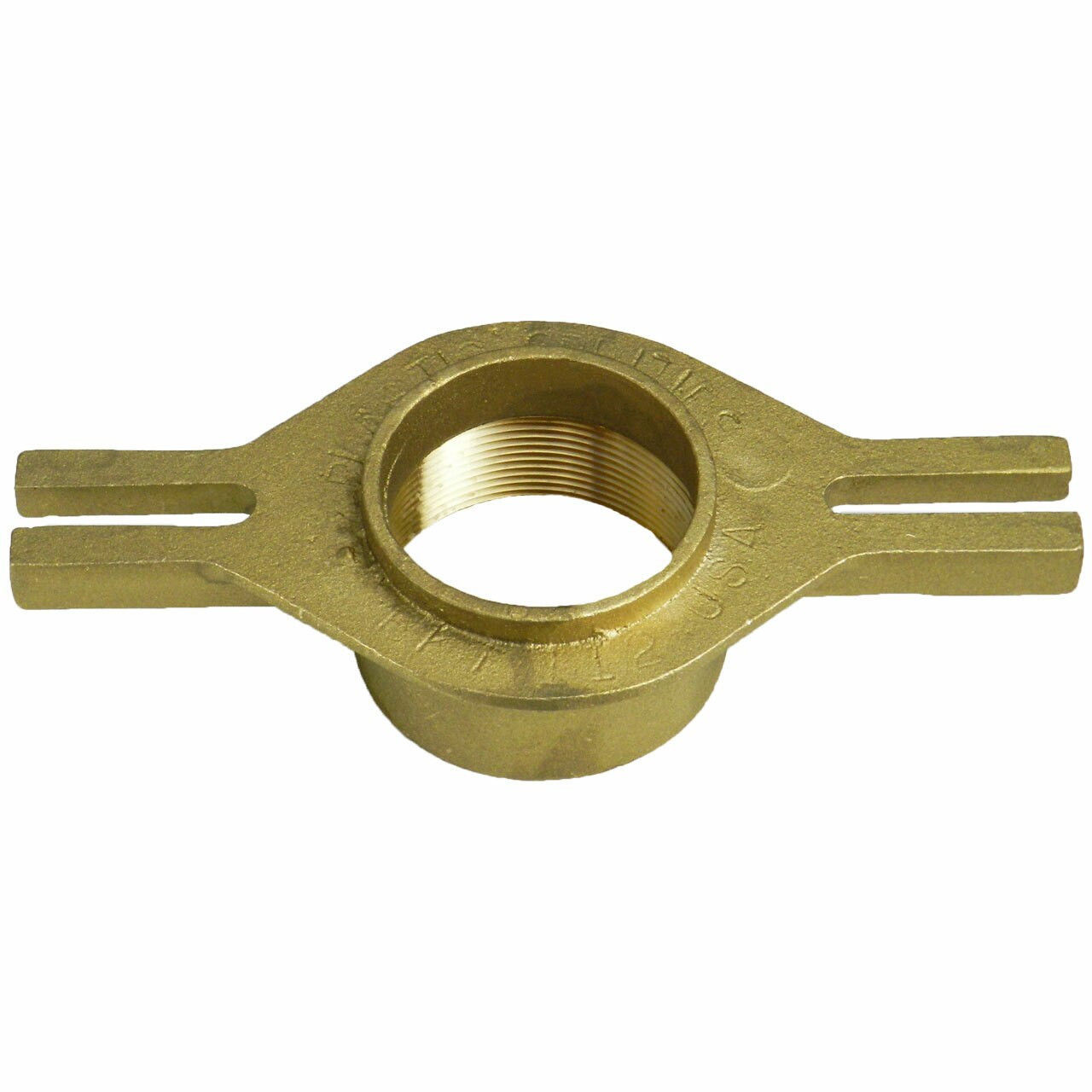 2" Cast Threaded Urinal Flange with Slots