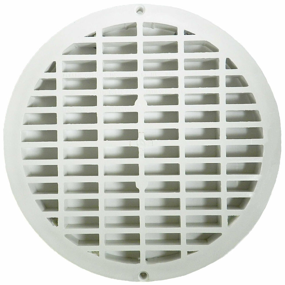 Thumbnail: 2" Floor Sink with Aluminum Beehive Strainer with Three-Quarter Plastic Grate