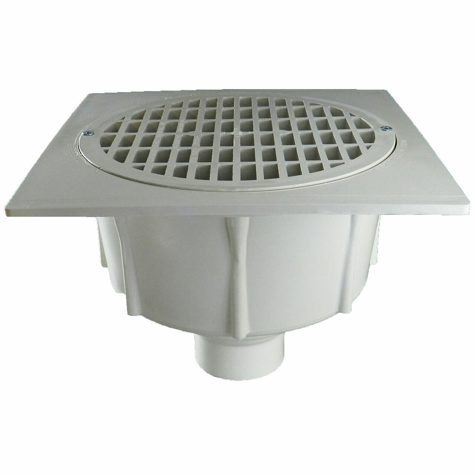 Thumbnail: 3" Floor Sink with Aluminum Beehive Strainer