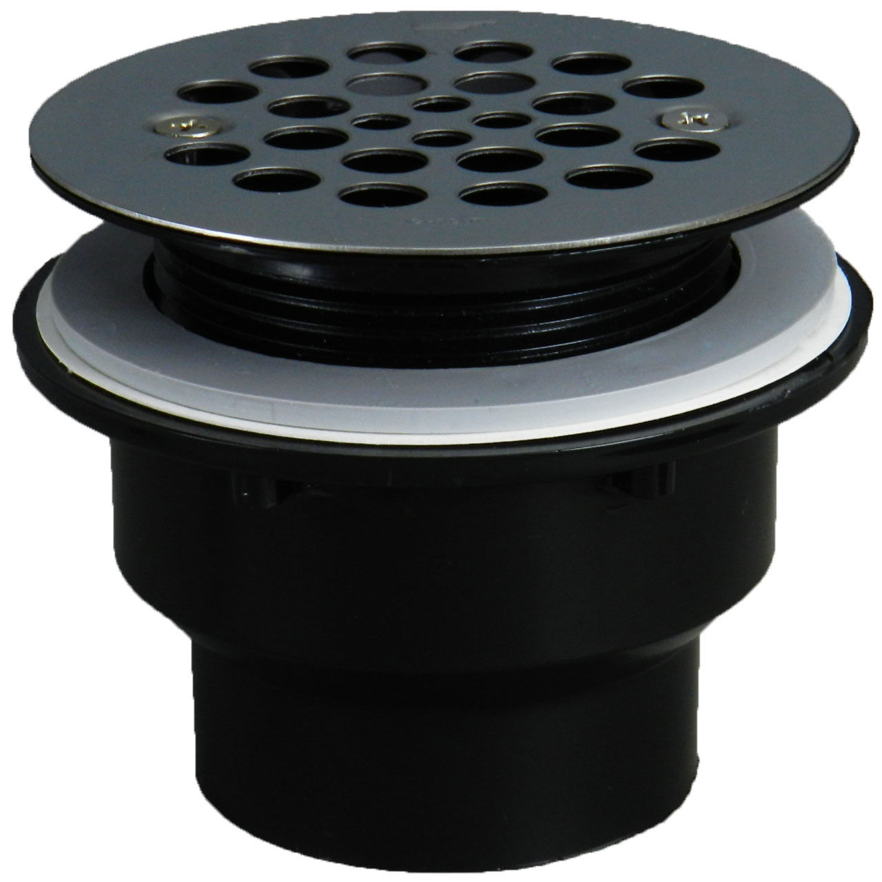 Black PVC Fiberglass Shower Drain - 2"