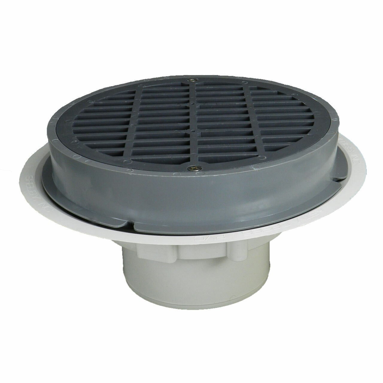 3" Over Pipe Fit grate Floor Drain with Cast Iron Grate and Sediment Bucket