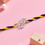 Thumbnail: Om Crown Pure Silver Rakhi