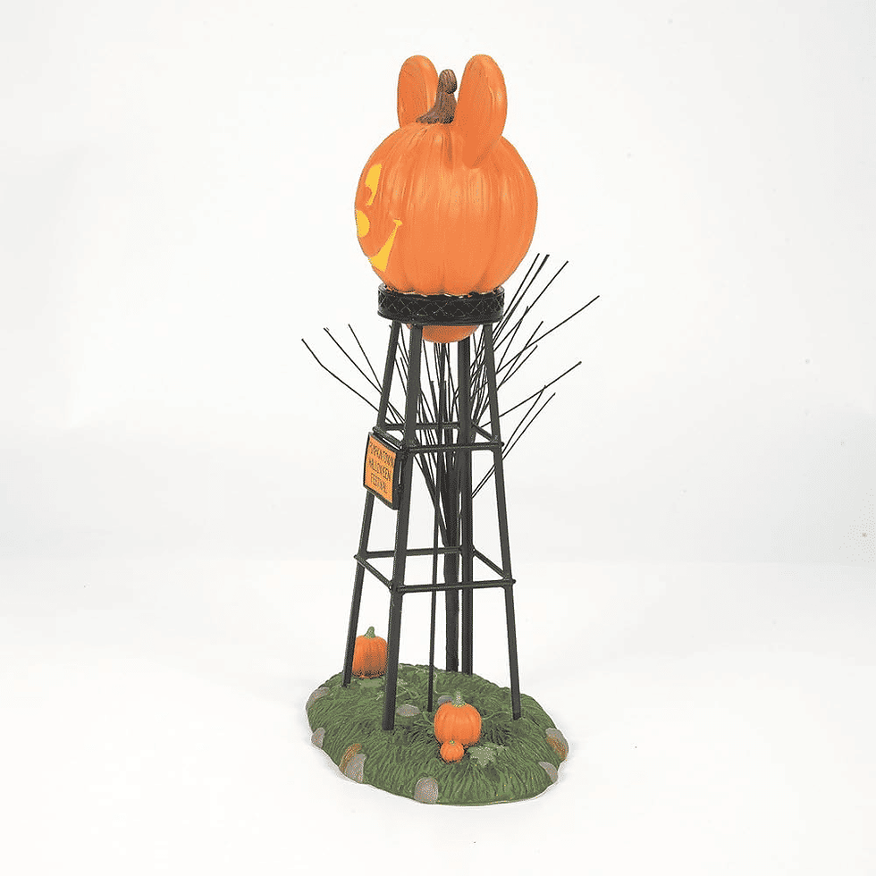 Thumbnail: Dept. 56 Disney Village Halloween Pumpkintown Mickey Mouse Water Tower Fig