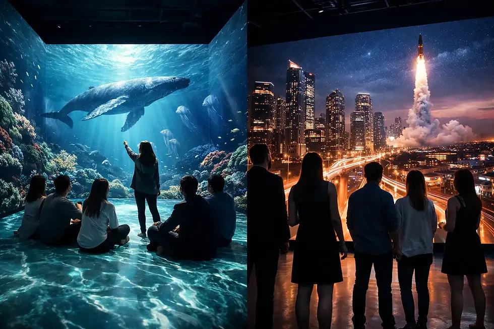 Sala imersiva ou LED wall: qual faz sentido?