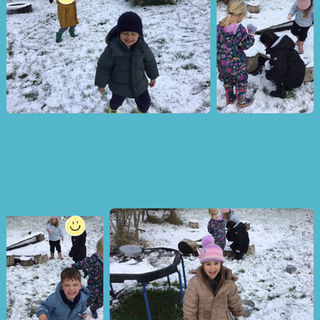 Fun in the snow in Nursery