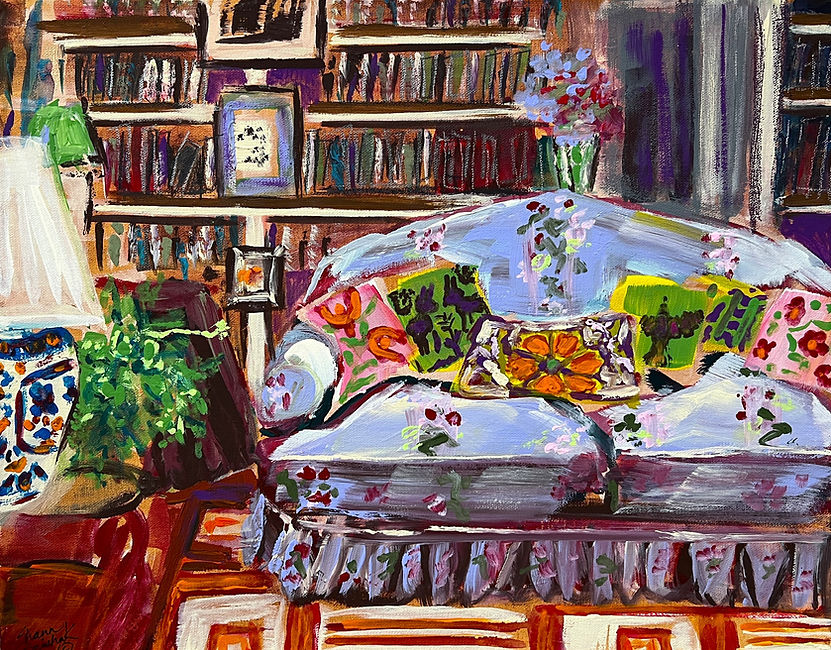 Overstuffed Original Painting by Shann Spishak