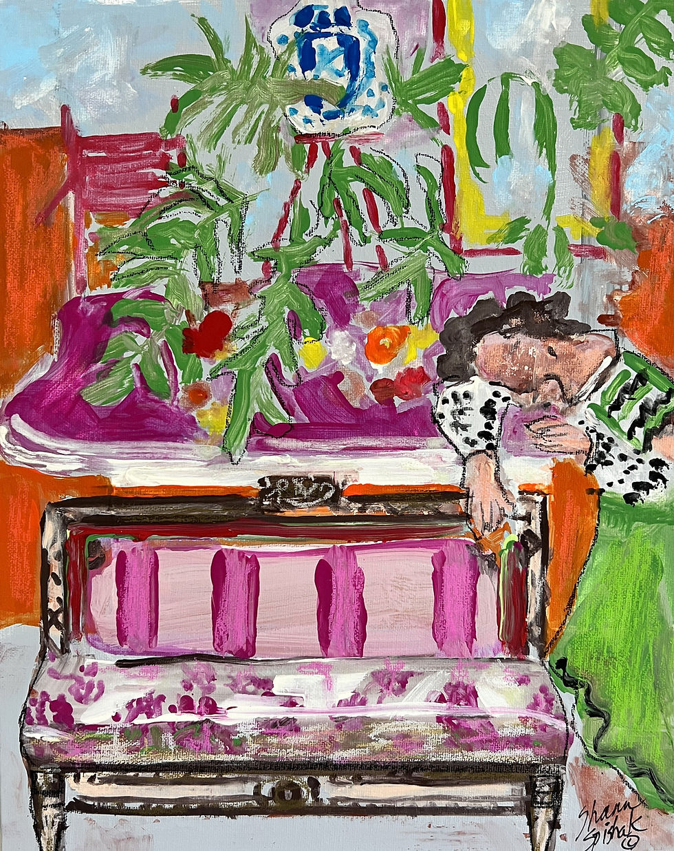 Original Painting Sleeping Woman after Henri Matisse