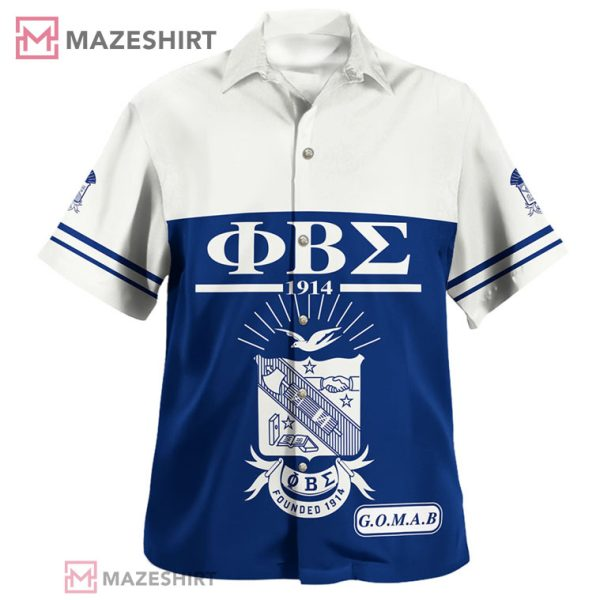 Phi Beta Sigma Blue Fraternity Hawaiian Shirt