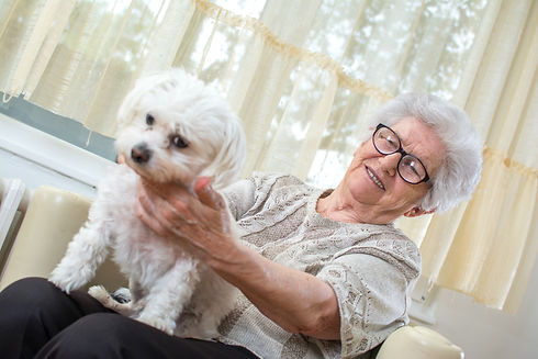 woman-with-dog