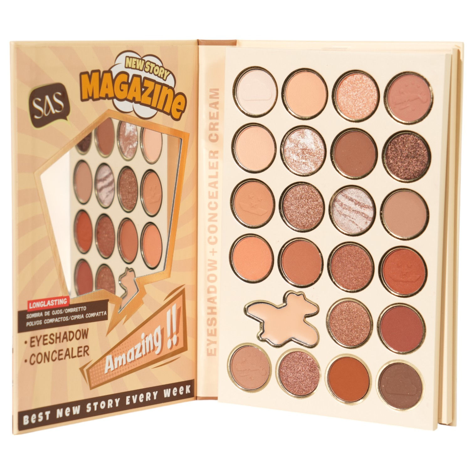 PALETA MULTIFUNCIONAL NEW STORY MAGAZINE AMARILLO SAS SAF089