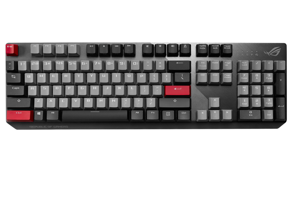 ASUS ROG STRIX SCOPE PBT MECHANICAL KEYBOARD RED SWITCHES