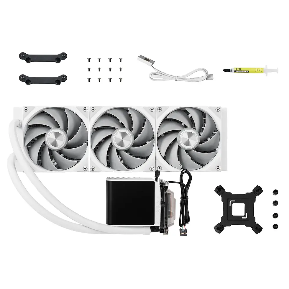 Thumbnail: TRYX PANORAMA 360MM AIO LIQUID COOLER WHITE