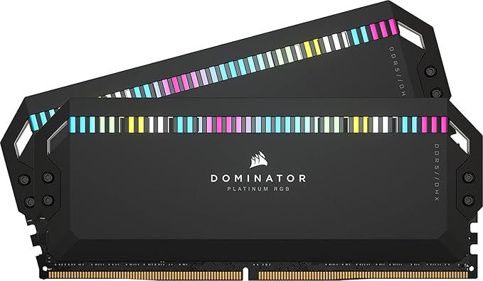 CORSAIR DOMINATOR PLATINUM RGB DDR5 64GB (2 X 32GB) 6000MHZ C30 MEMORY KIT - BLA