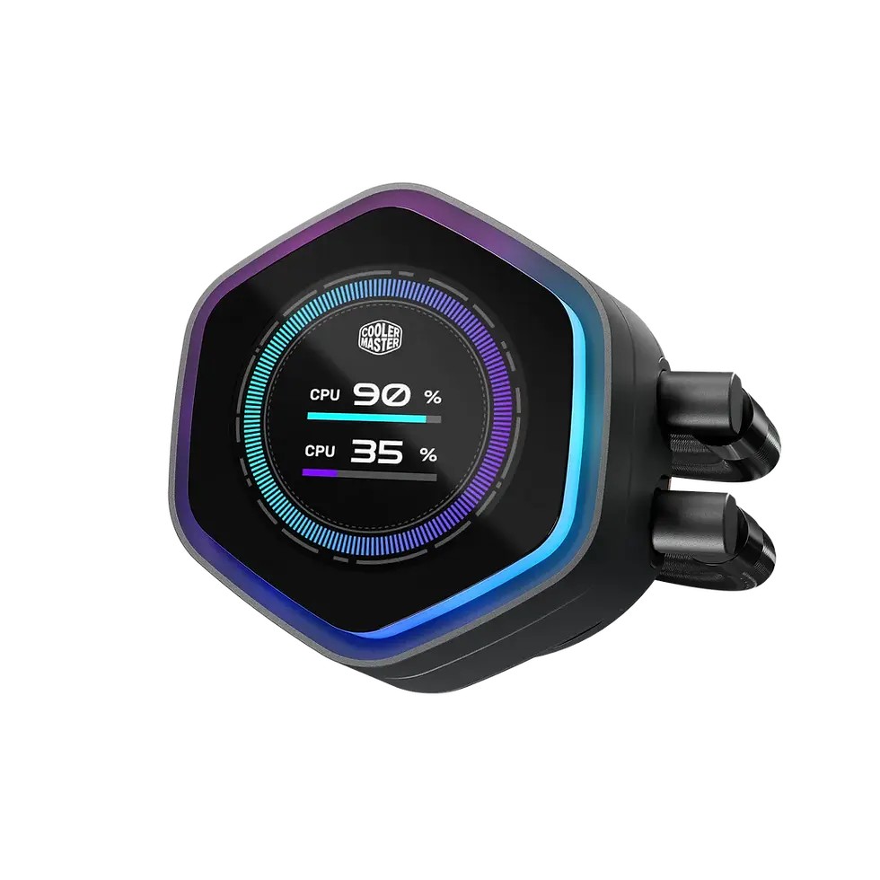 Thumbnail: COOLER MASTER LIQUIDMASTER 360 ATMOS II LCD ARGB CPU COOLER