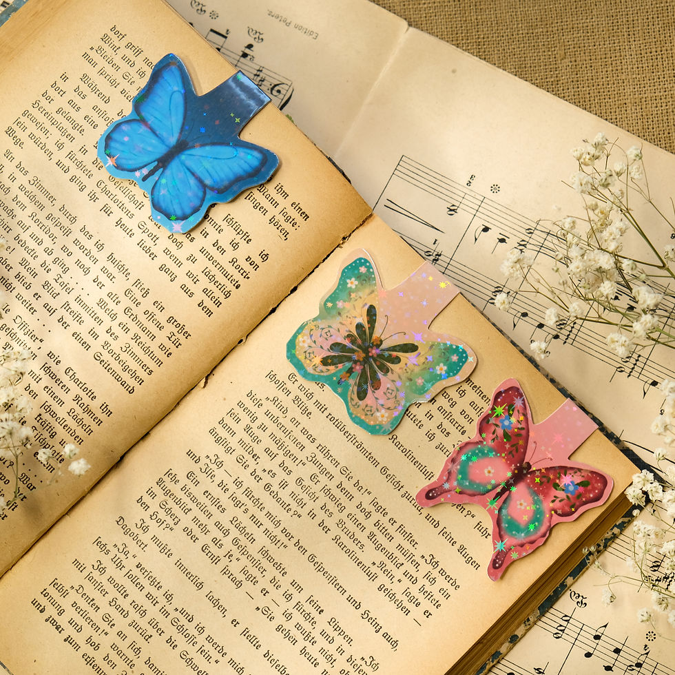 Thumbnail: Gentle Wings Butterfly Magnetic Bookmark for Book Lovers