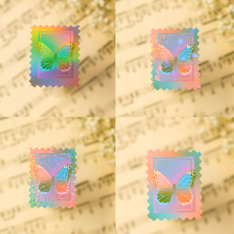 Thumbnail: Butterfly Stamp Stickers