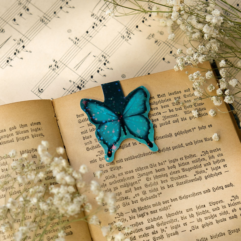 Thumbnail: Butterfly Magnetic Bookmark with Wings