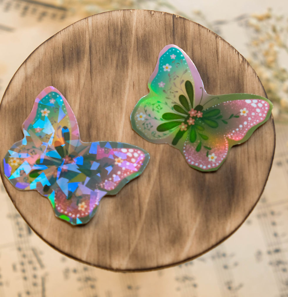 Thumbnail: Mismatched Magic Butterfly Stickers