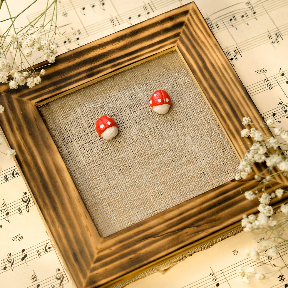 Thumbnail: Sun Kissed Ladybug Earrings