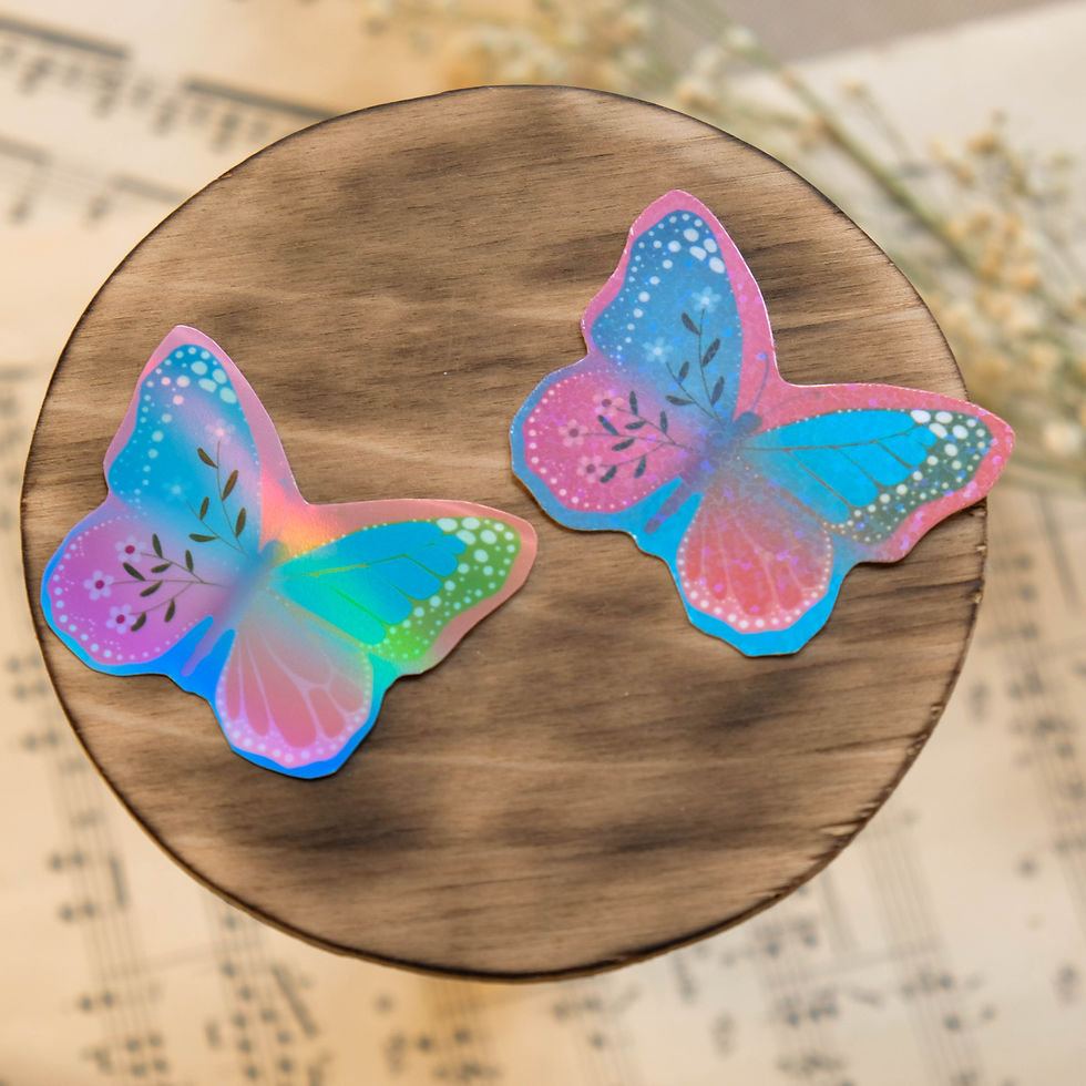 Thumbnail: Mismatched Magic Butterfly Stickers