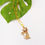 Thumbnail: Lovely cat meow pendant 18k gold necklace