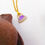 Thumbnail: Purple diamond lady handbag 18k gold Necklace Pendant