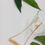 Thumbnail: Women's long pendant w/h 18k gold necklace