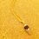 Thumbnail: Ice cream pendant w/h 18k gold necklace