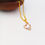 Thumbnail: Women's heart love pendant necklace 18k gold
