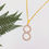 Thumbnail: Chic lady pendant 18k gold necklace