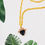 Thumbnail: Black Crystal Pendant Necklace pendant w/h 18k gold necklace