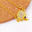 Thumbnail: 18k gold diamond pendant w/h necklace
