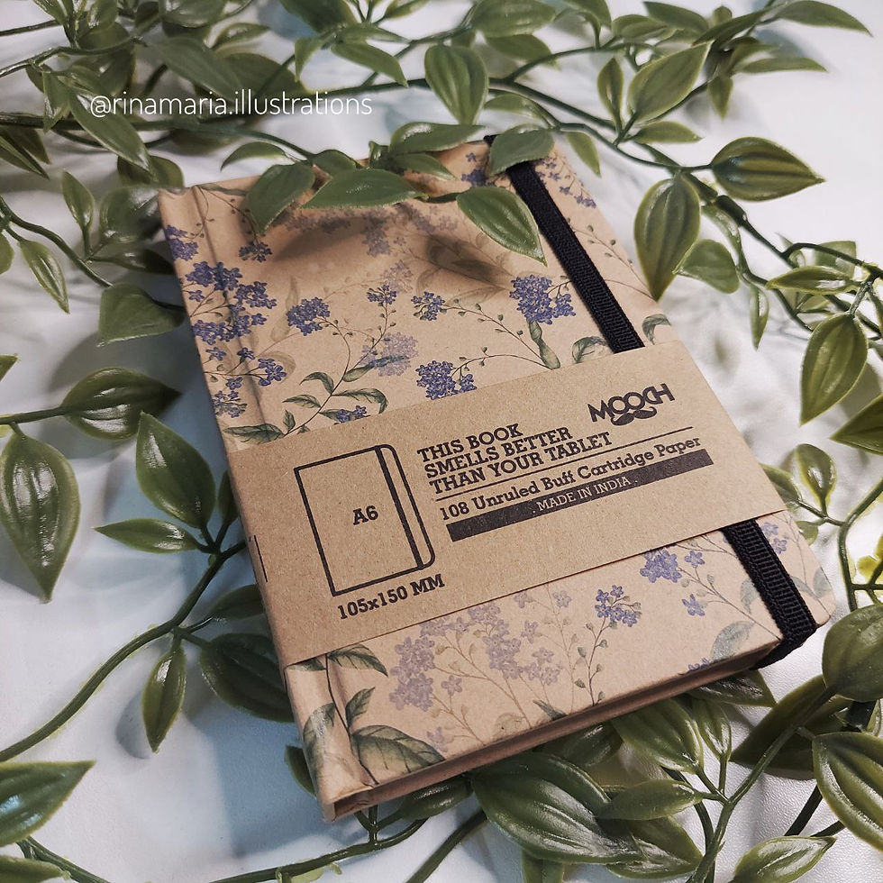 Thumbnail: Forget-me-not A6 diary