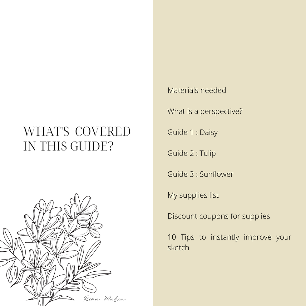 Thumbnail: Step-by-Step Floral Sketching Guide