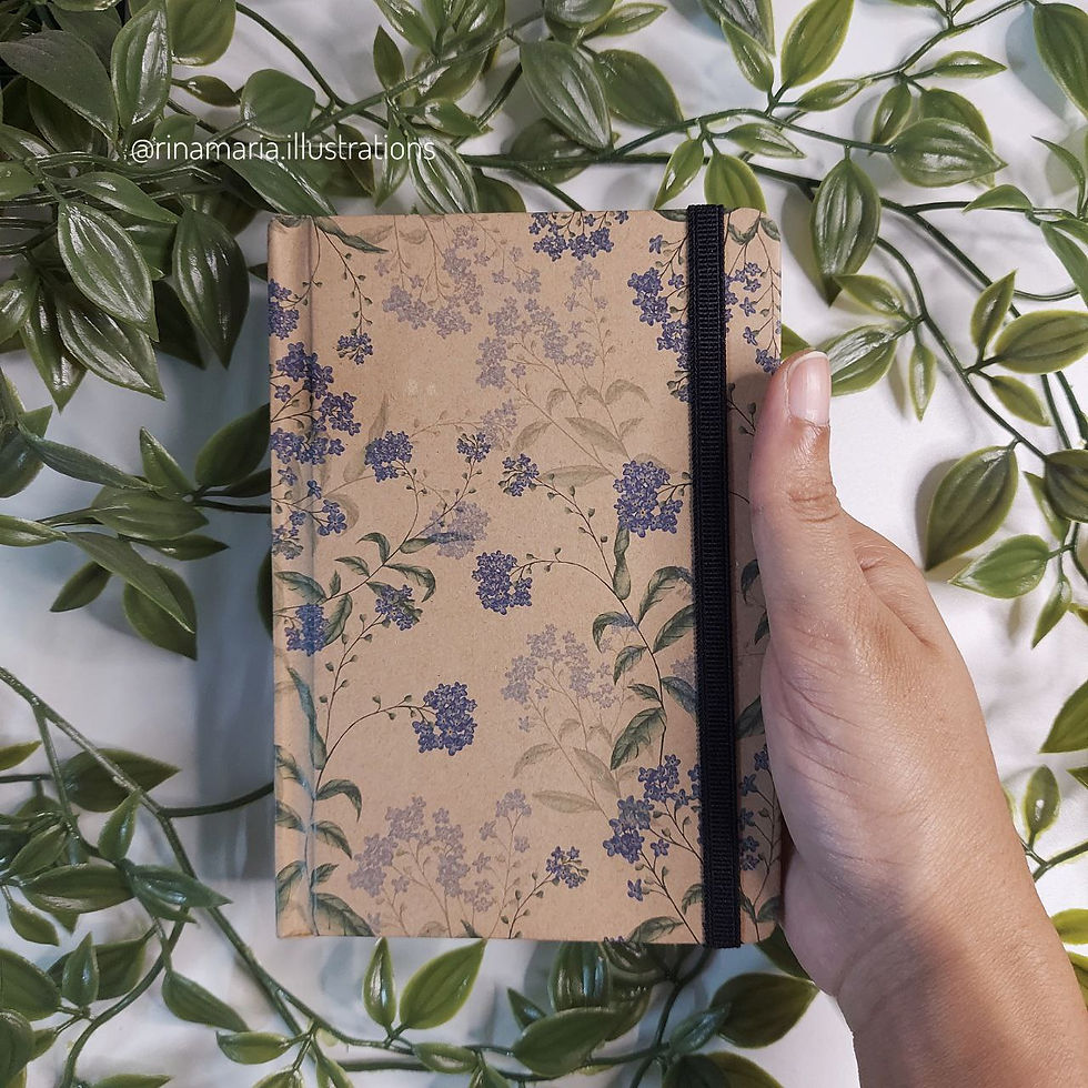 Thumbnail: Forget-me-not A6 diary
