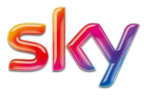 Sky logo: vibrant, colorful lettering