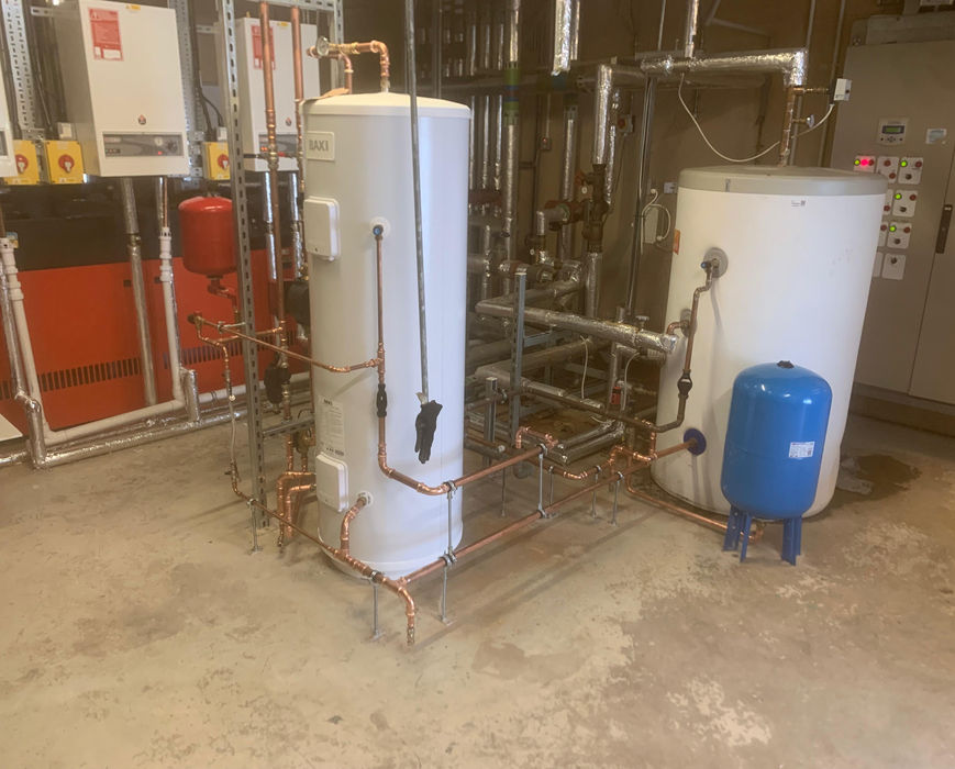 Plumbing system installation by R.J. Sayle Plumbing