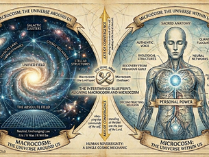 Macrocosm, the universe around us, and the Microcosm, the universe within us