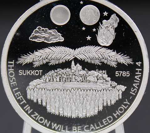 4. Ausgabe TempleCoin Sukkot 5785 7,775g Feinsilber