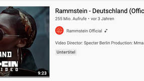 "Deutschland" by Rammstein now has 255 million views