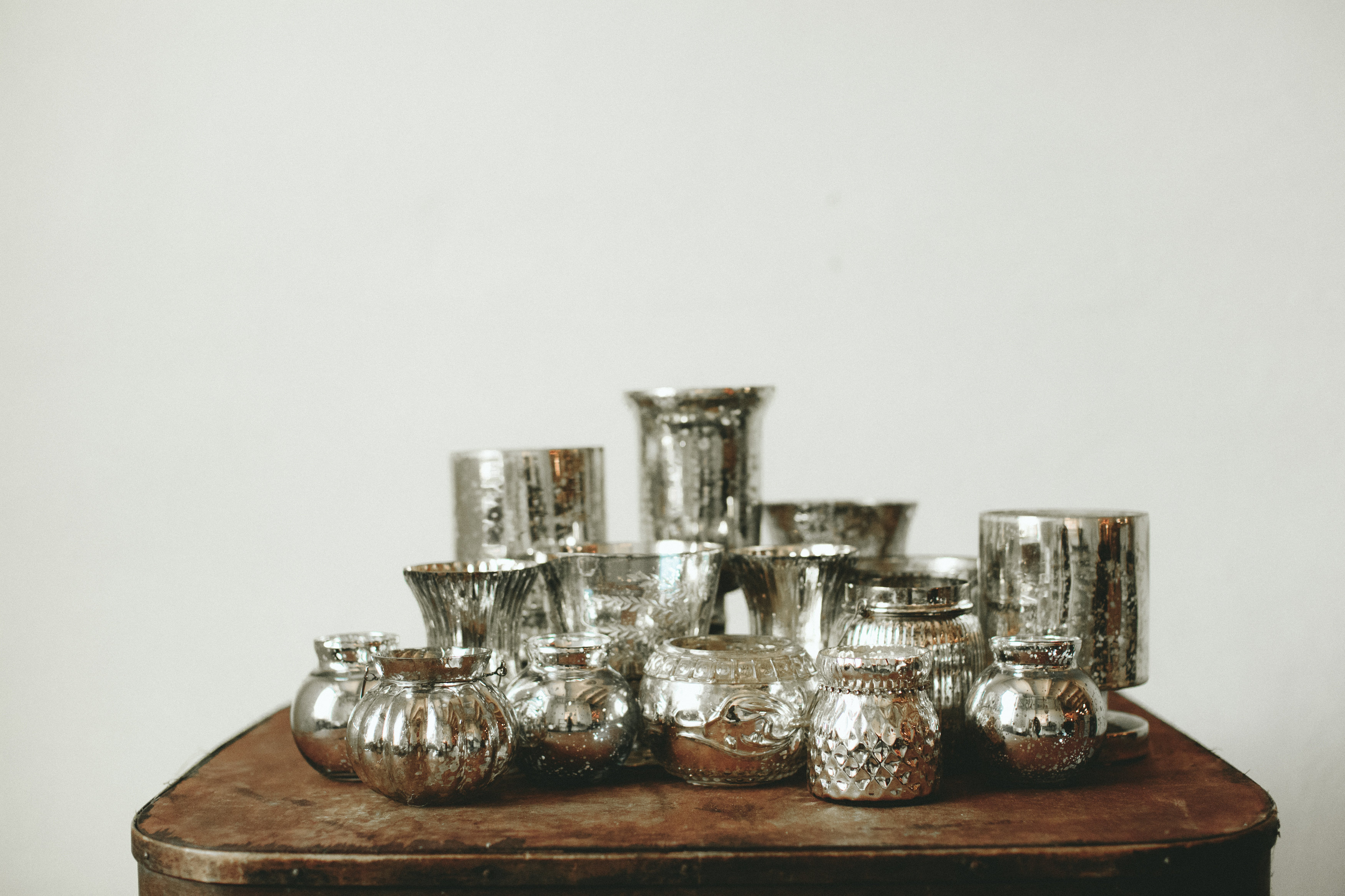 SILVER MERCURY GLASS