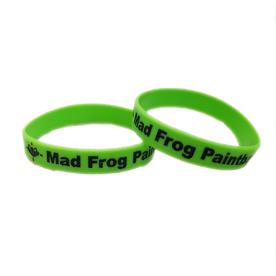 Thumbnail: Mad Frog Paintball Green/Black Wrist bands 