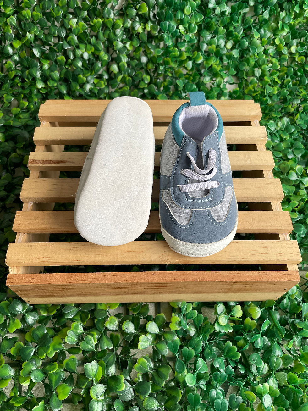 Miniatura: Tenis azul con gris