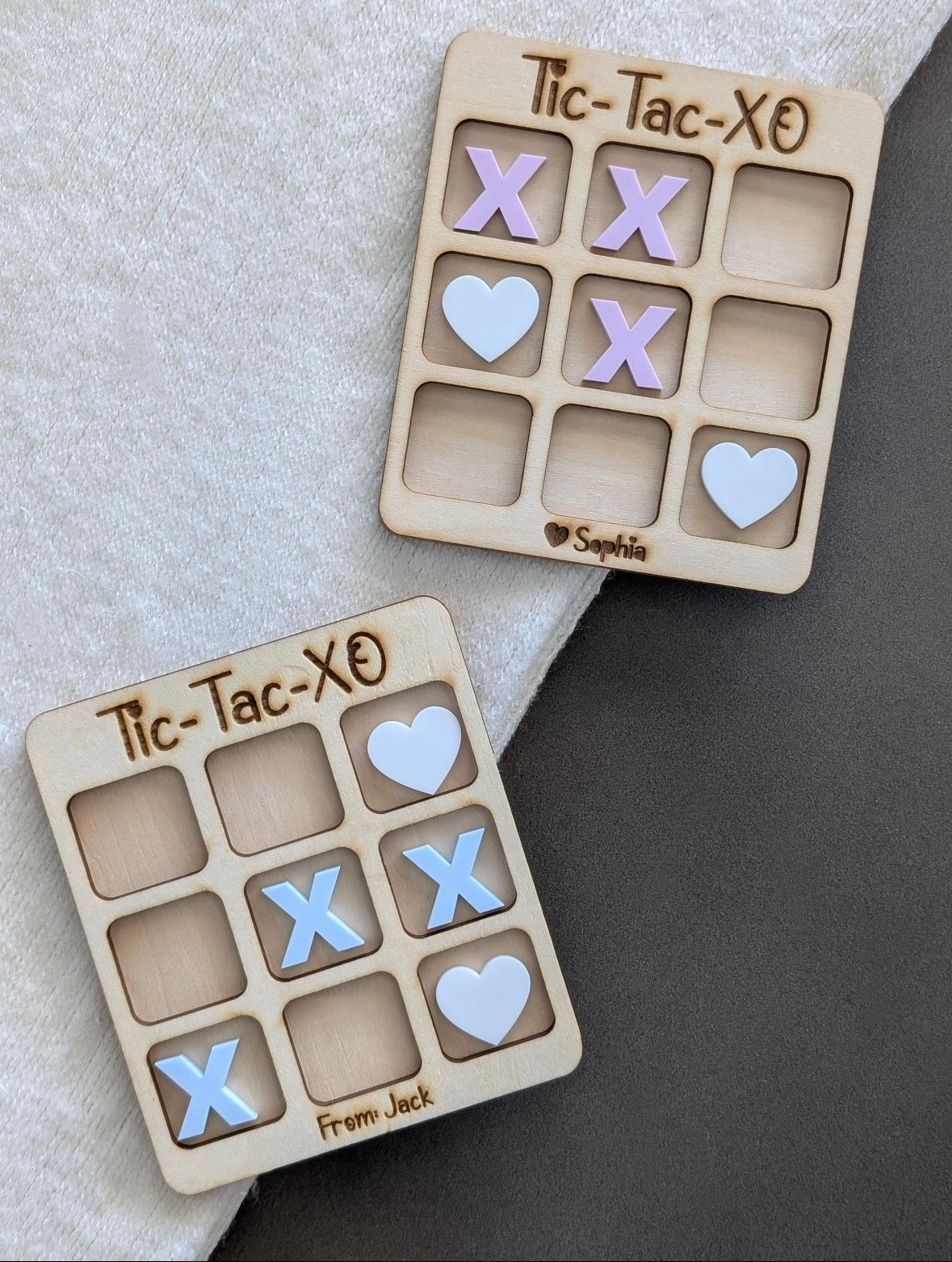 Mini tic tac toe boards 
